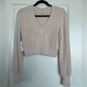 Sunday Best by Aritzia eyelash cropped sweater